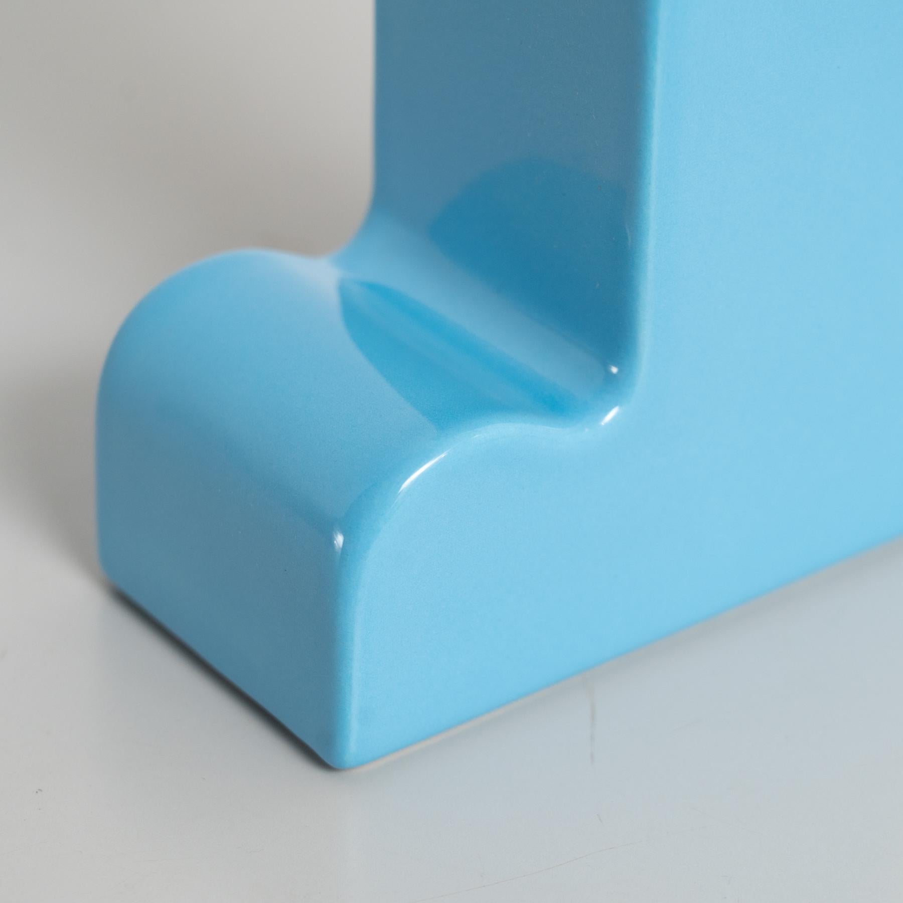 Vaso blu in edizione limitata Ettore Sottsass Shiva Capsule 144/999 in vendita 1
