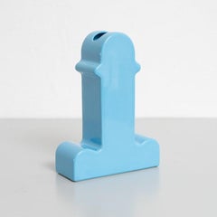 Ettore Sottsass Shiva Capsule Limited Edition Blue Vase 158/999