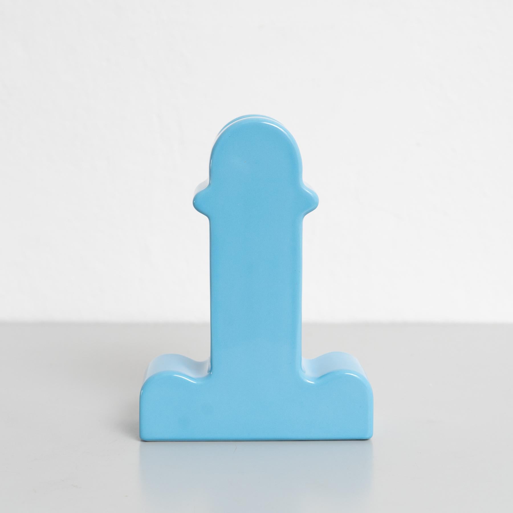 Post-Modern Ettore Sottsass Shiva Capsule Limited Edition Blue Vase 158/999 For Sale