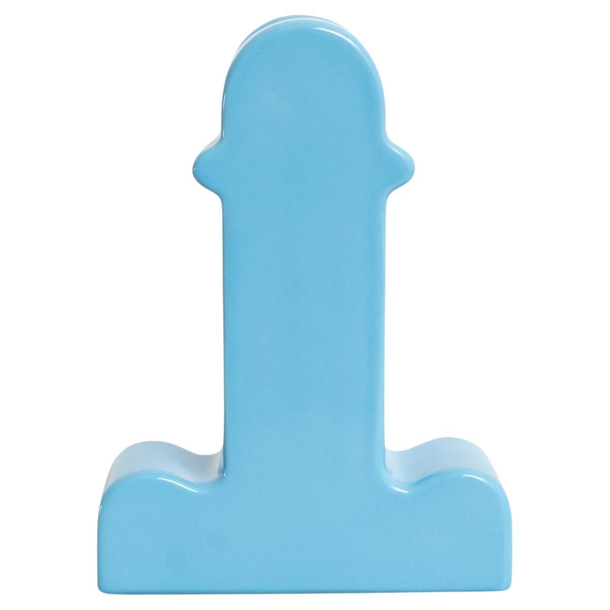 Ettore Sottsass Shiva Capsule Limited Edition Blue Vase 158/999