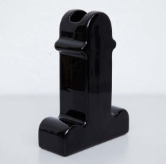 Ettore Sottsass Shiva Limited Edition Black Vase 04/100