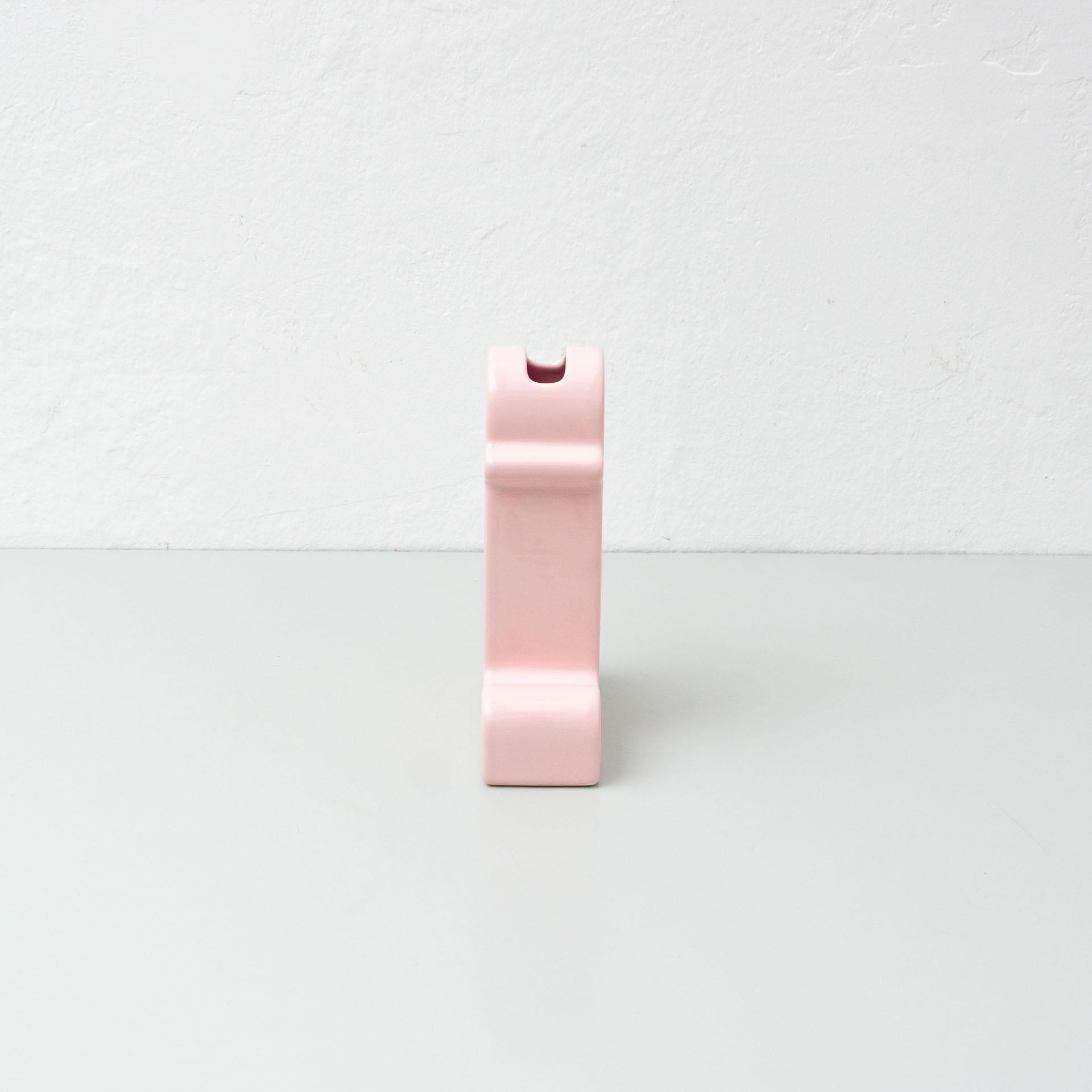 Ettore Sottsass Shiva Pink Ceramic Vase 2