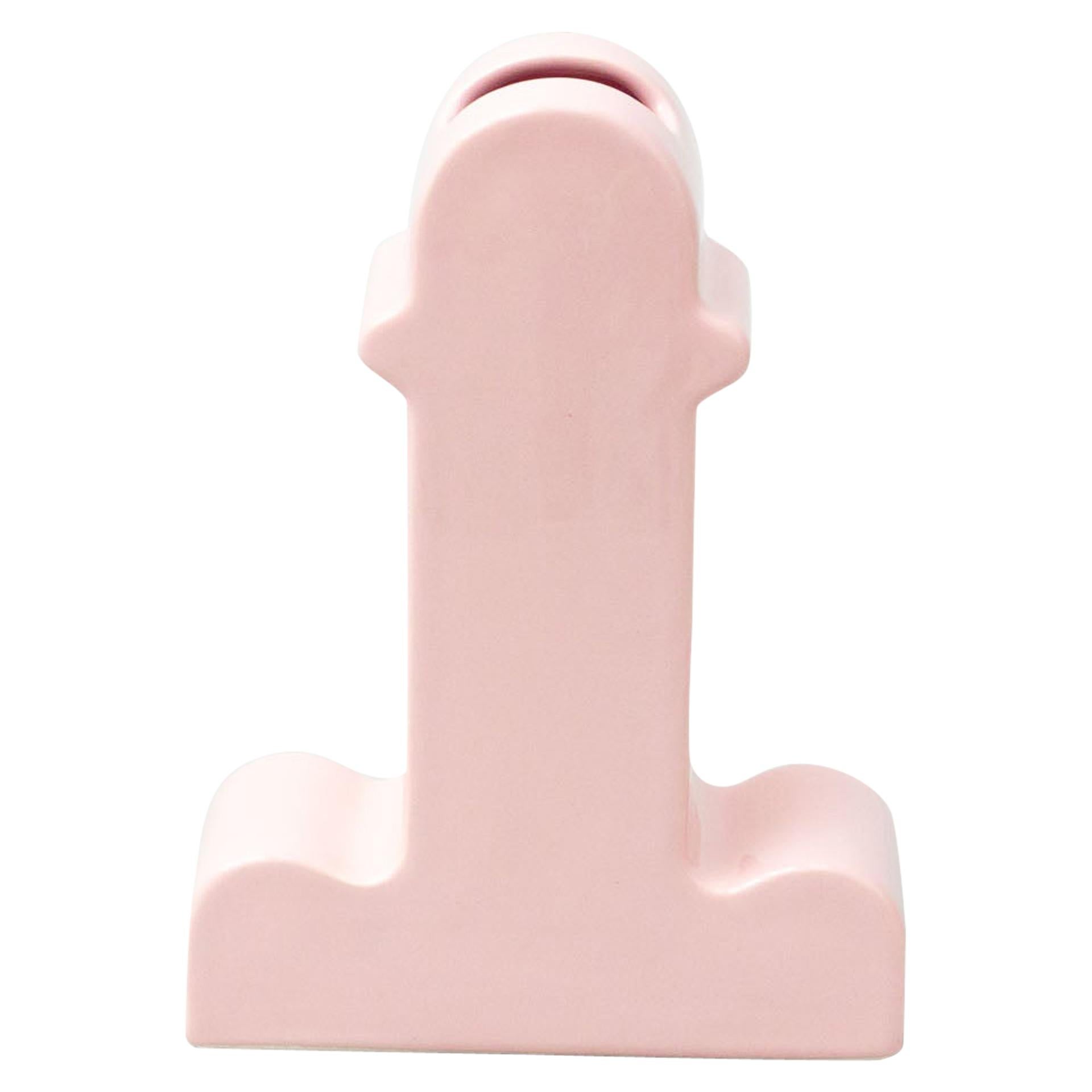 Ettore Sottsass Shiva Pink Ceramic Vase