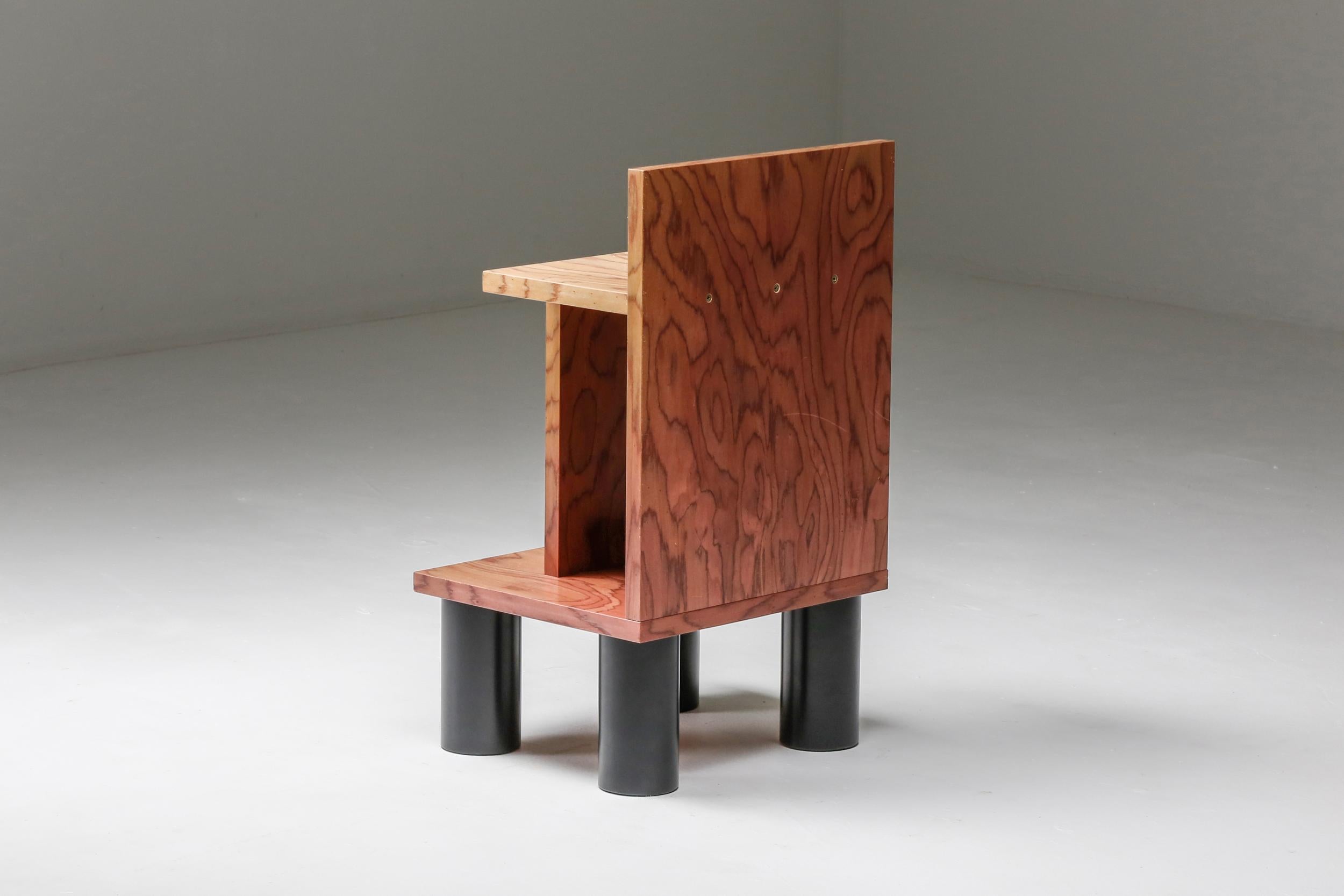 Post-Modern Ettore Sottsass Side Table Memphis Style