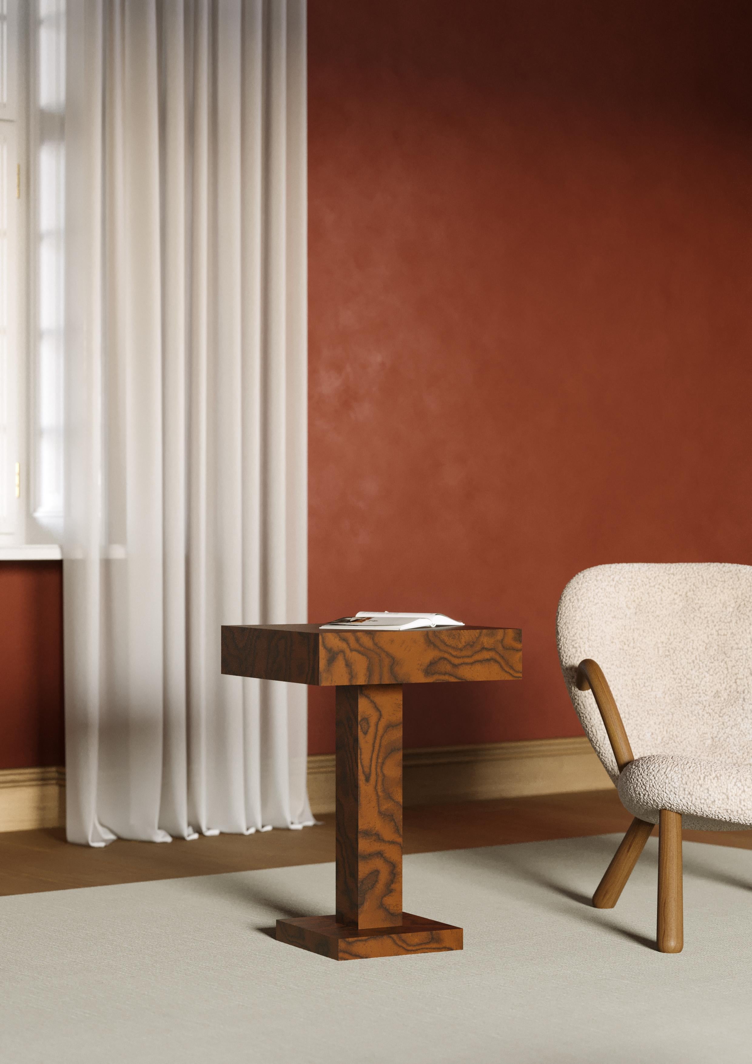 Bois Ettore Sottsass Single Side Table by Petra Madalena en vente