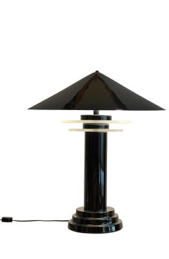 Ettore Sottsass Style Memphis Group Ensemble de lampes en métal et acrylique