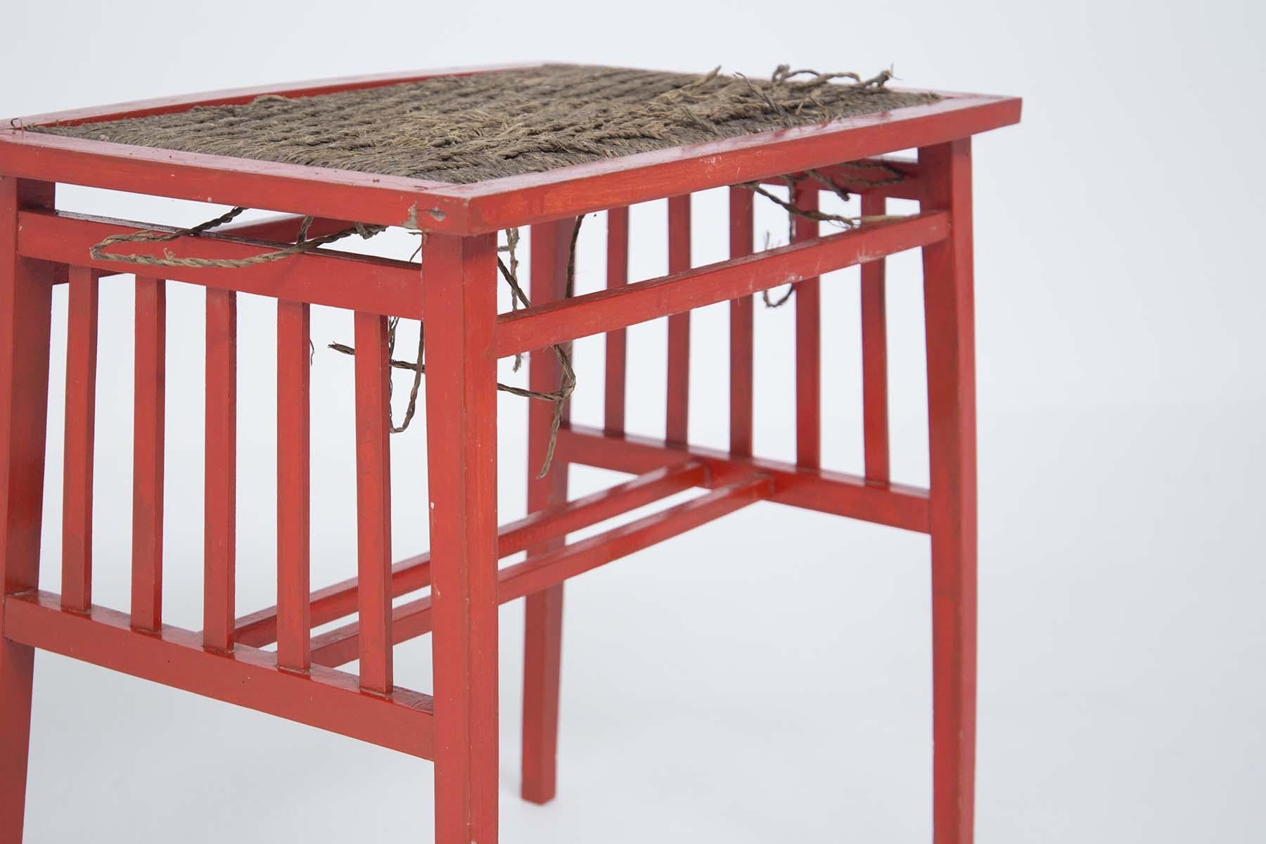 italien Table basse en bois de style Ettore Sottsass, années 1950 en vente