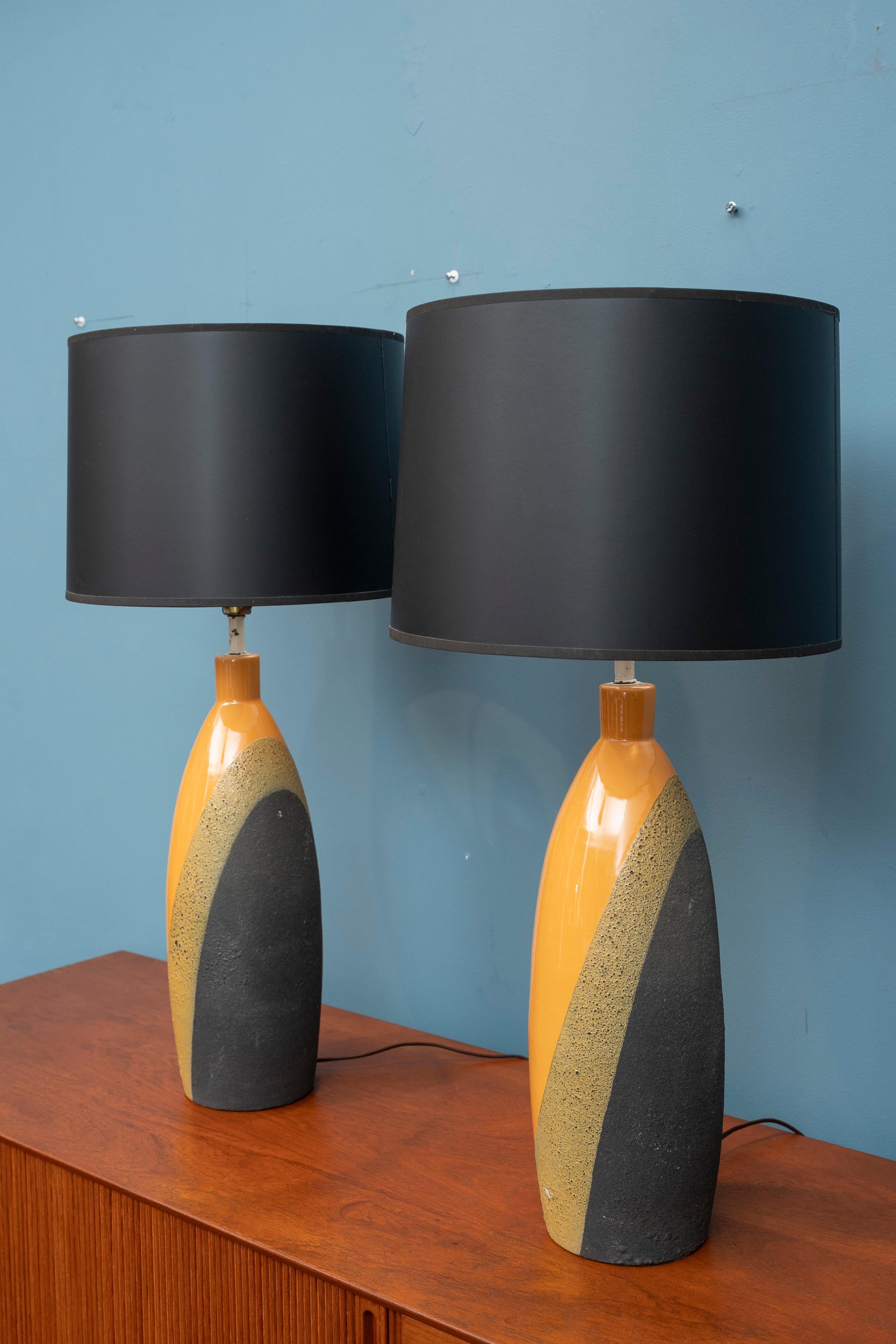 Italiano Ettore Sottsass Table Lamps for Bitossi in vendita