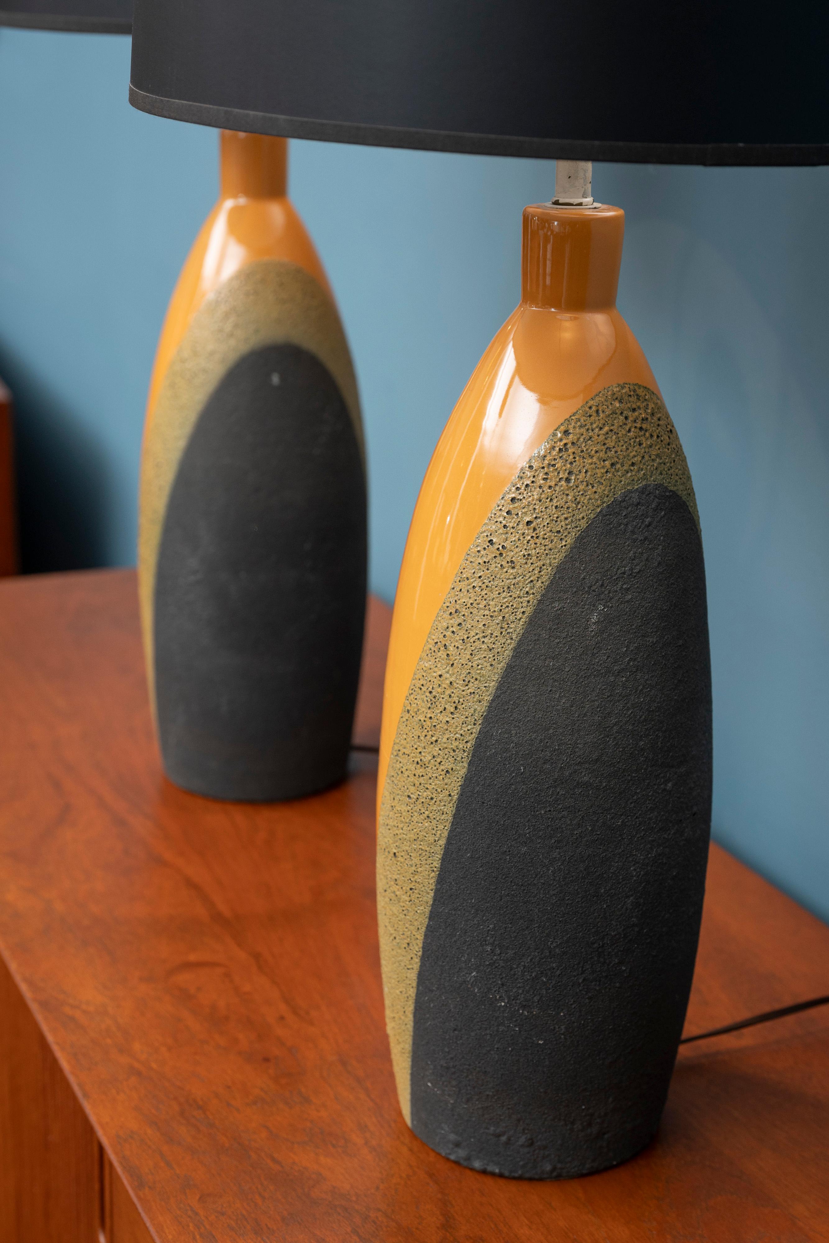Ceramica Ettore Sottsass Table Lamps for Bitossi in vendita