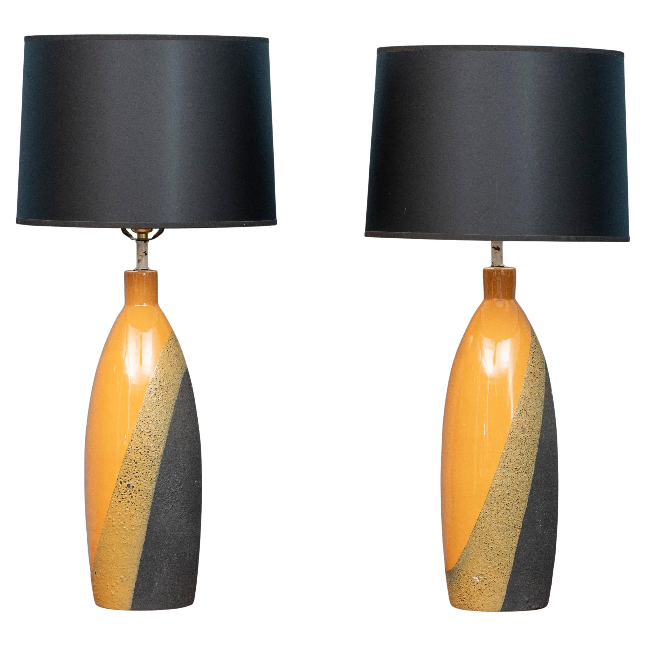 Ettore Sottsass Table Lamps for Bitossi in vendita
