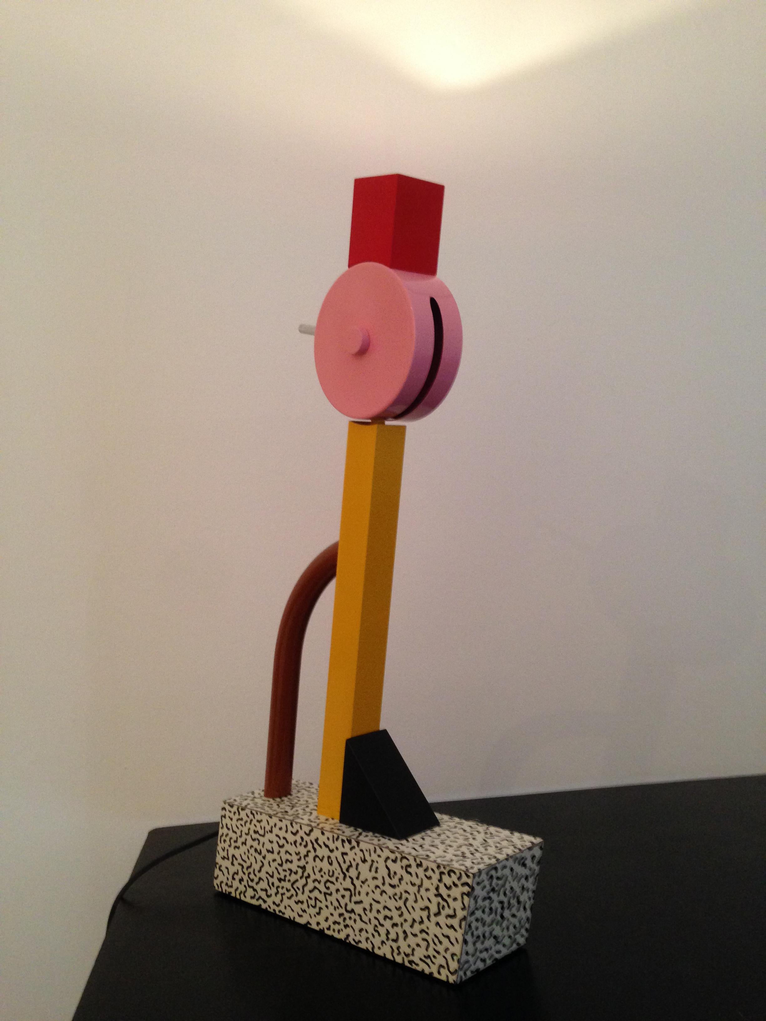 Ettore Sottsass TAHITI Table Lamp for Memphis Milano In Excellent Condition For Sale In Brooklyn, NY