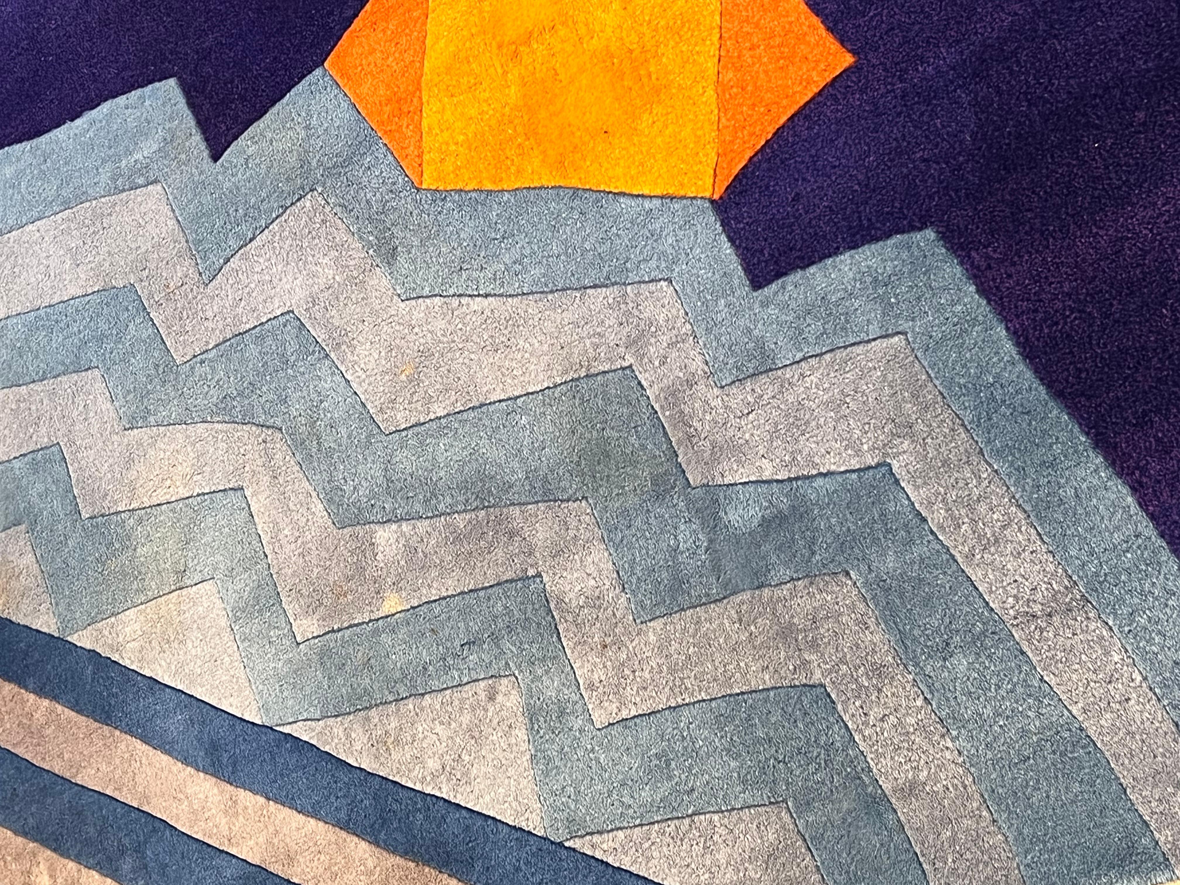 Ettore Sottsass  teppich für Max  Ausgabe  Atelier von Elio Palmisano   im Angebot 5