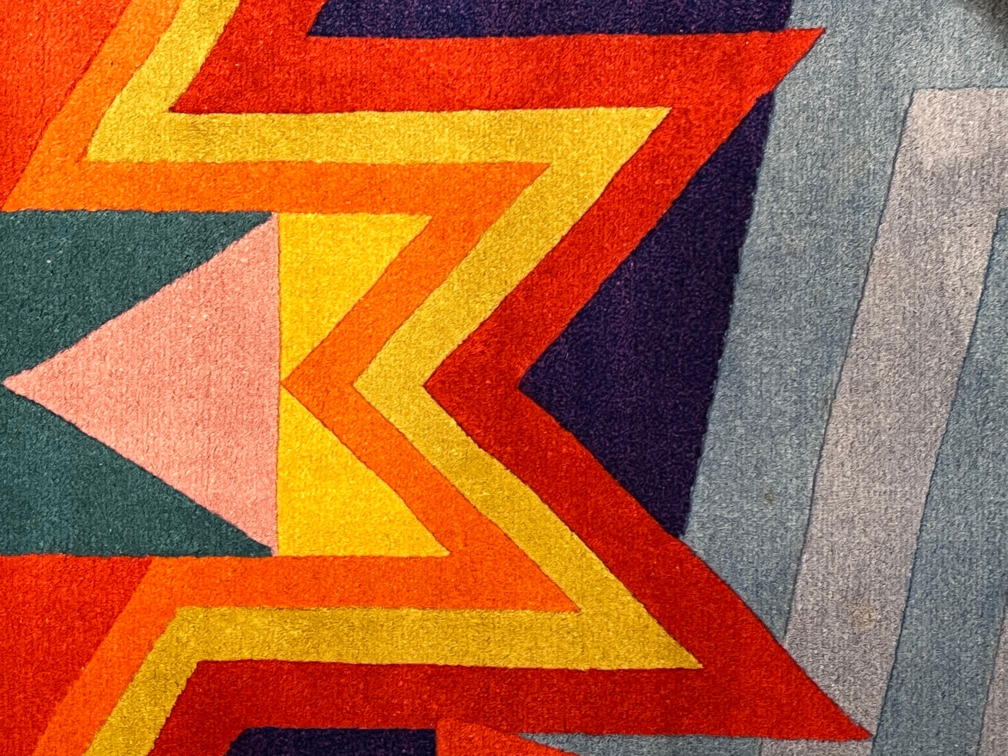 Ettore Sottsass  teppich für Max  Ausgabe  Atelier von Elio Palmisano   im Angebot 7