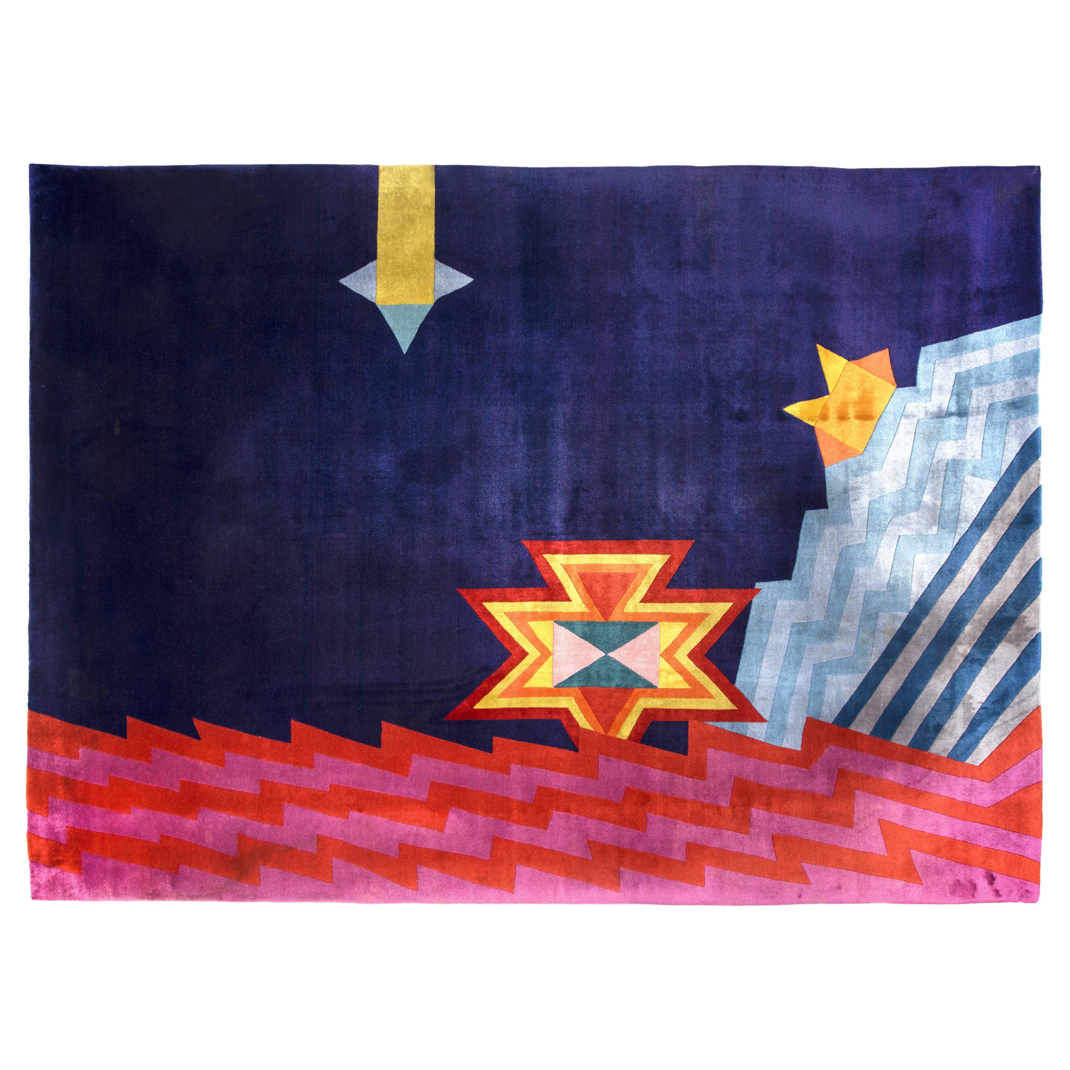 Ettore Sottsass  teppich für Max  Ausgabe  Atelier von Elio Palmisano   im Angebot