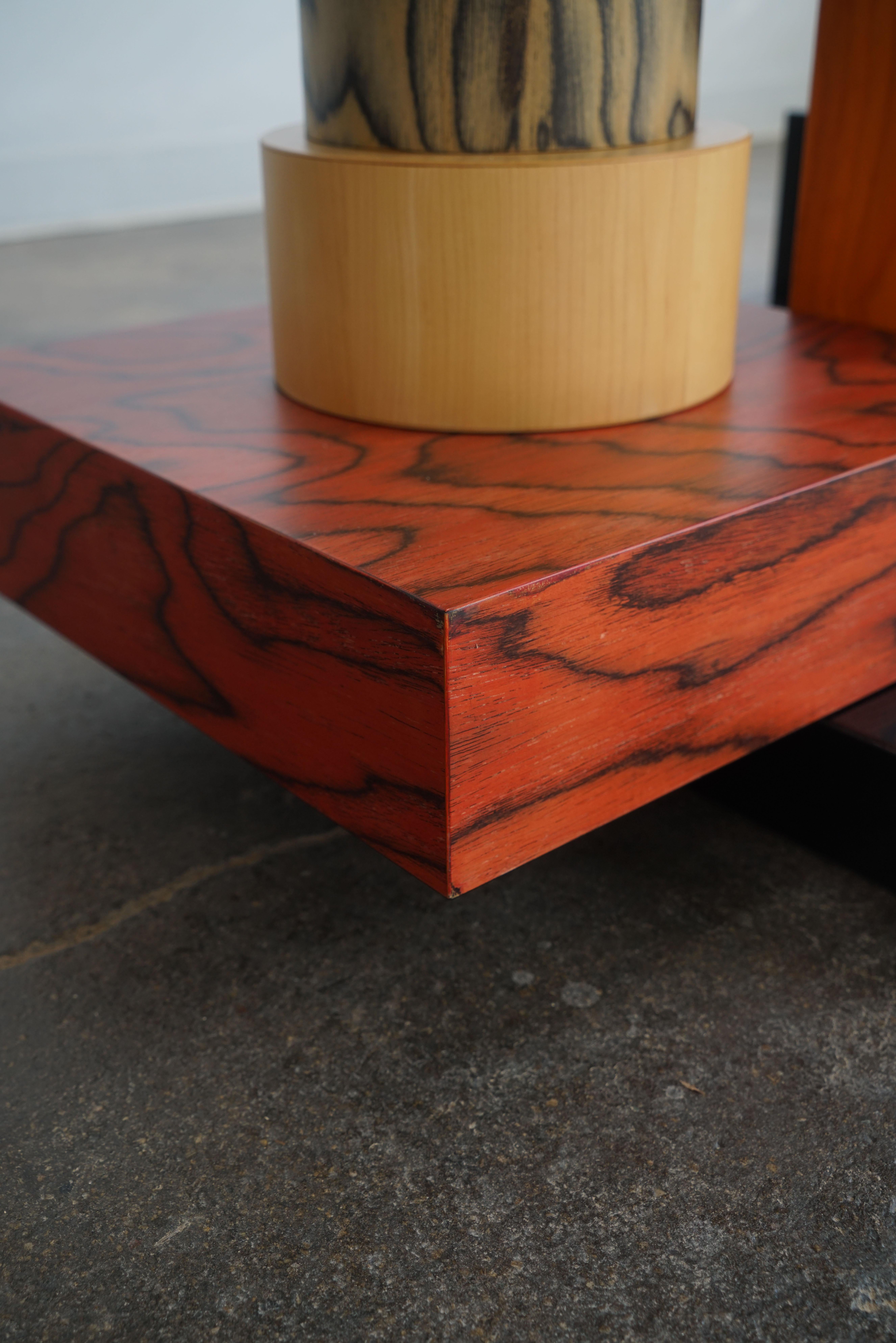 Ettore Sottsass Tartar console table for Memphis Milano Collection For Sale 7