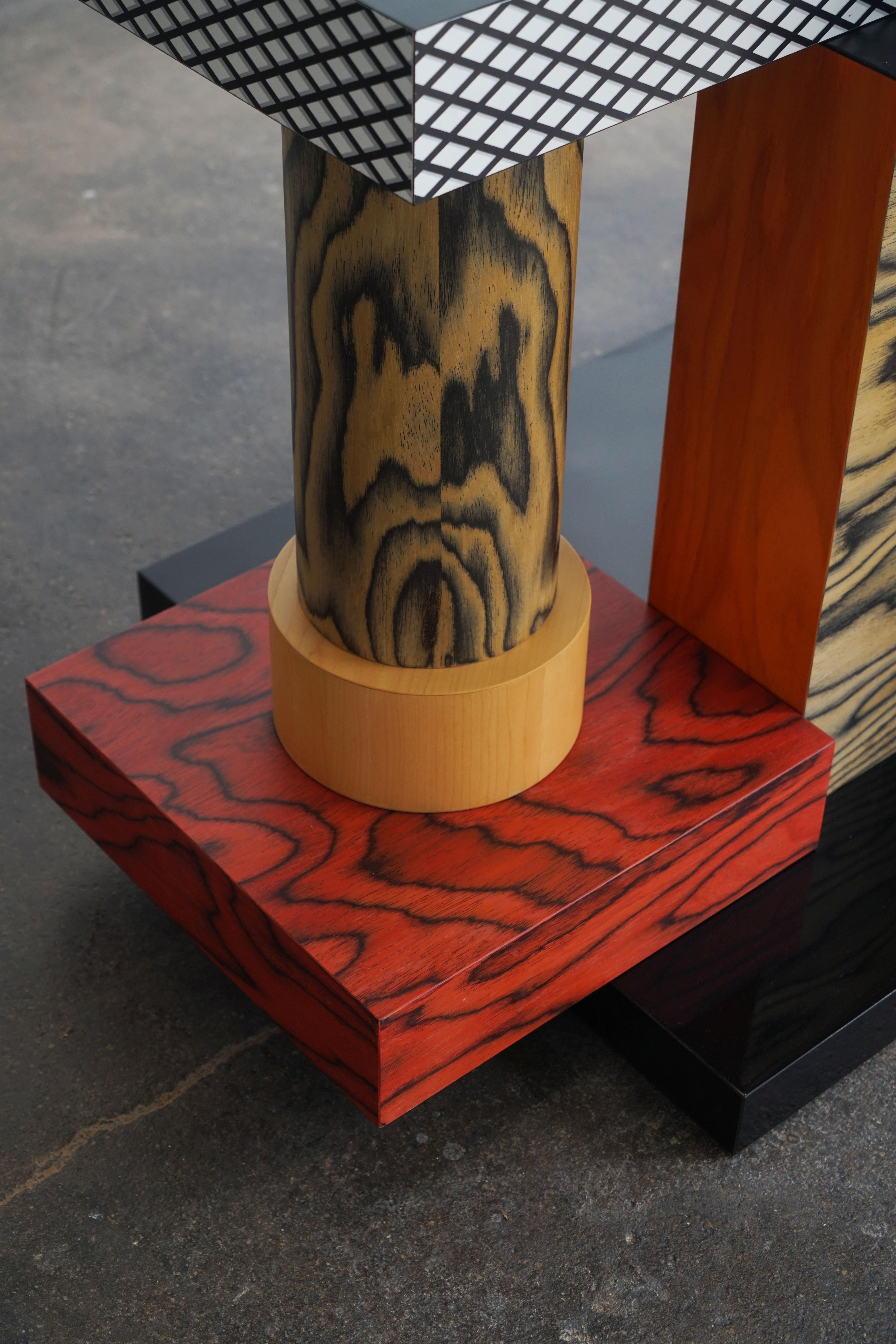 Late 20th Century Ettore Sottsass Tartar console table for Memphis Milano Collection For Sale