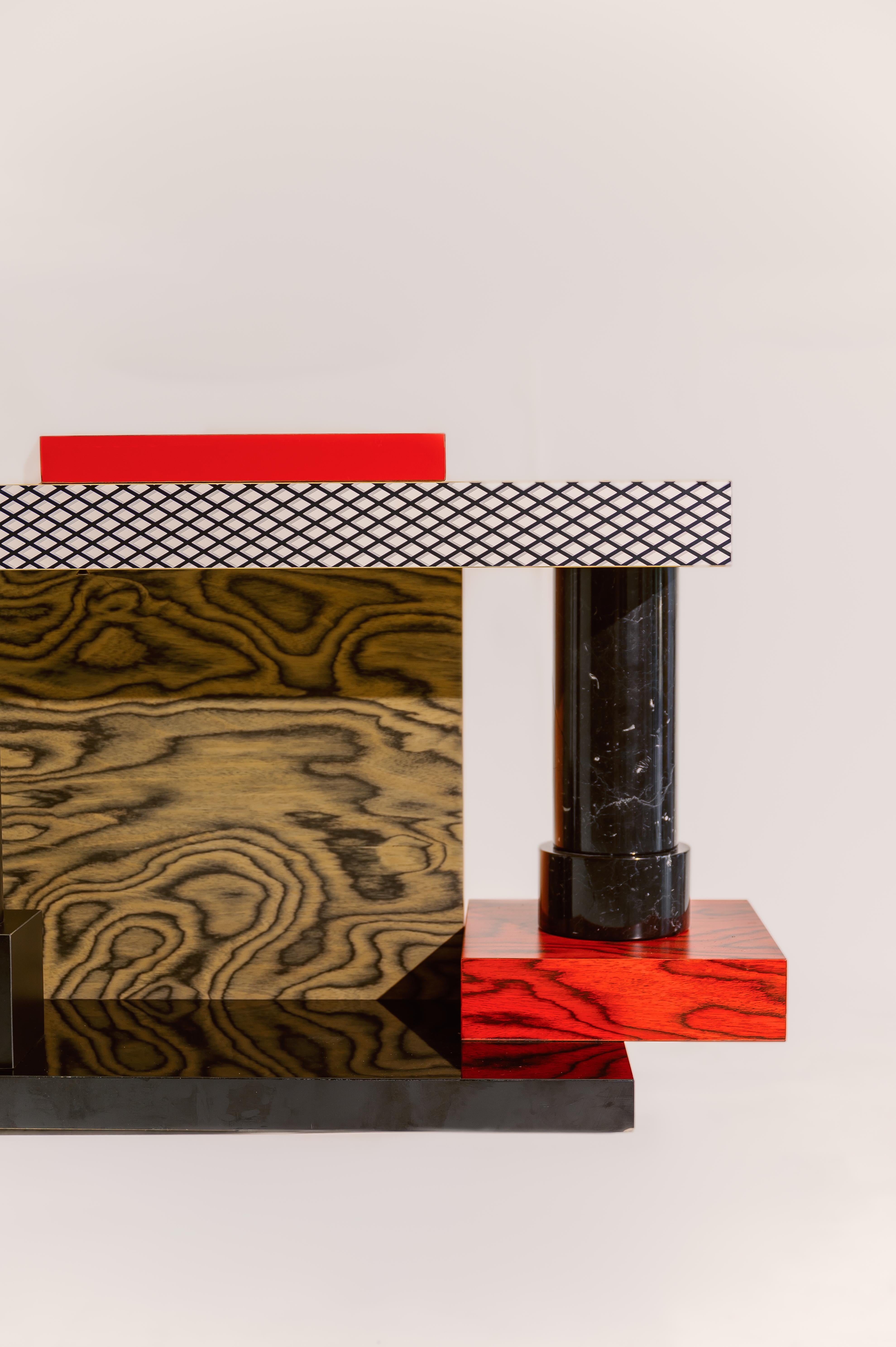 Ettore Sottsass Tartar – EINzigartiger Tartar (Postmoderne) im Angebot