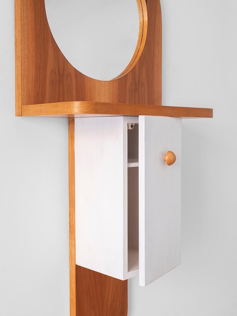 Postmoderno Ettore Sottsass Tempus Armadio a muro in Wood by Poltronova 1960s in vendita