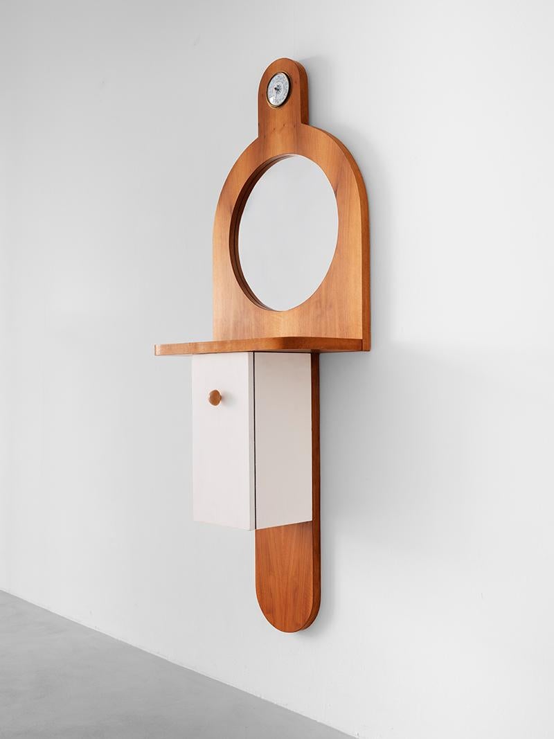 Laccato Ettore Sottsass Tempus Armadio a muro in Wood by Poltronova 1960s in vendita