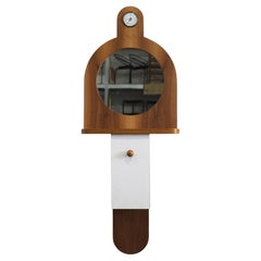 Ettore Sottsass Tempus Wall Cabinet in Wood by Poltronova 1960s
