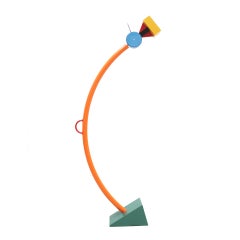Ettore Sottsass Treetops Multicolored Metal Floor Lamp, Memphis Milano, 1981