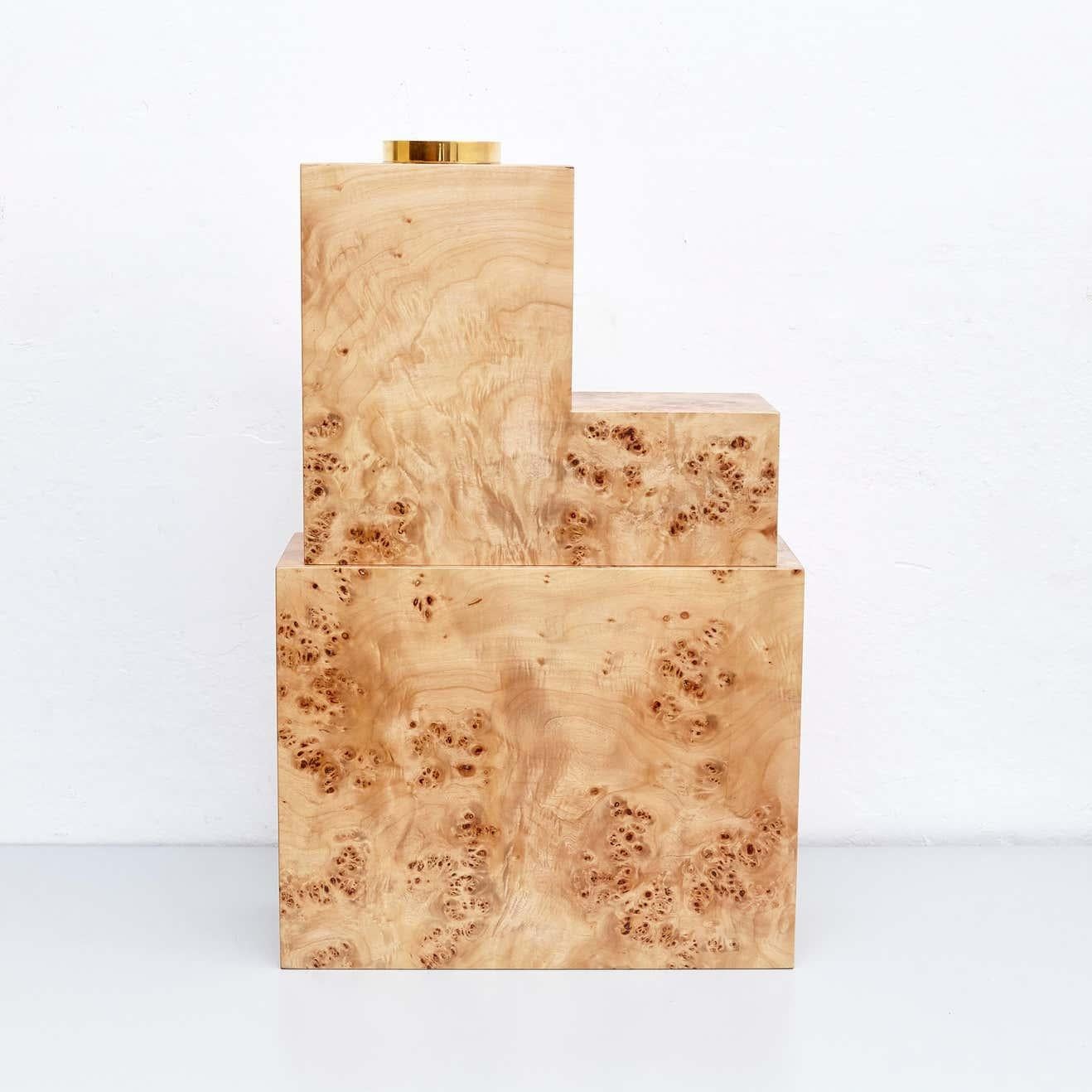 European Ettore Sottsass Twenty-Seven Woods for a Chinese Artificial Flower Vase G