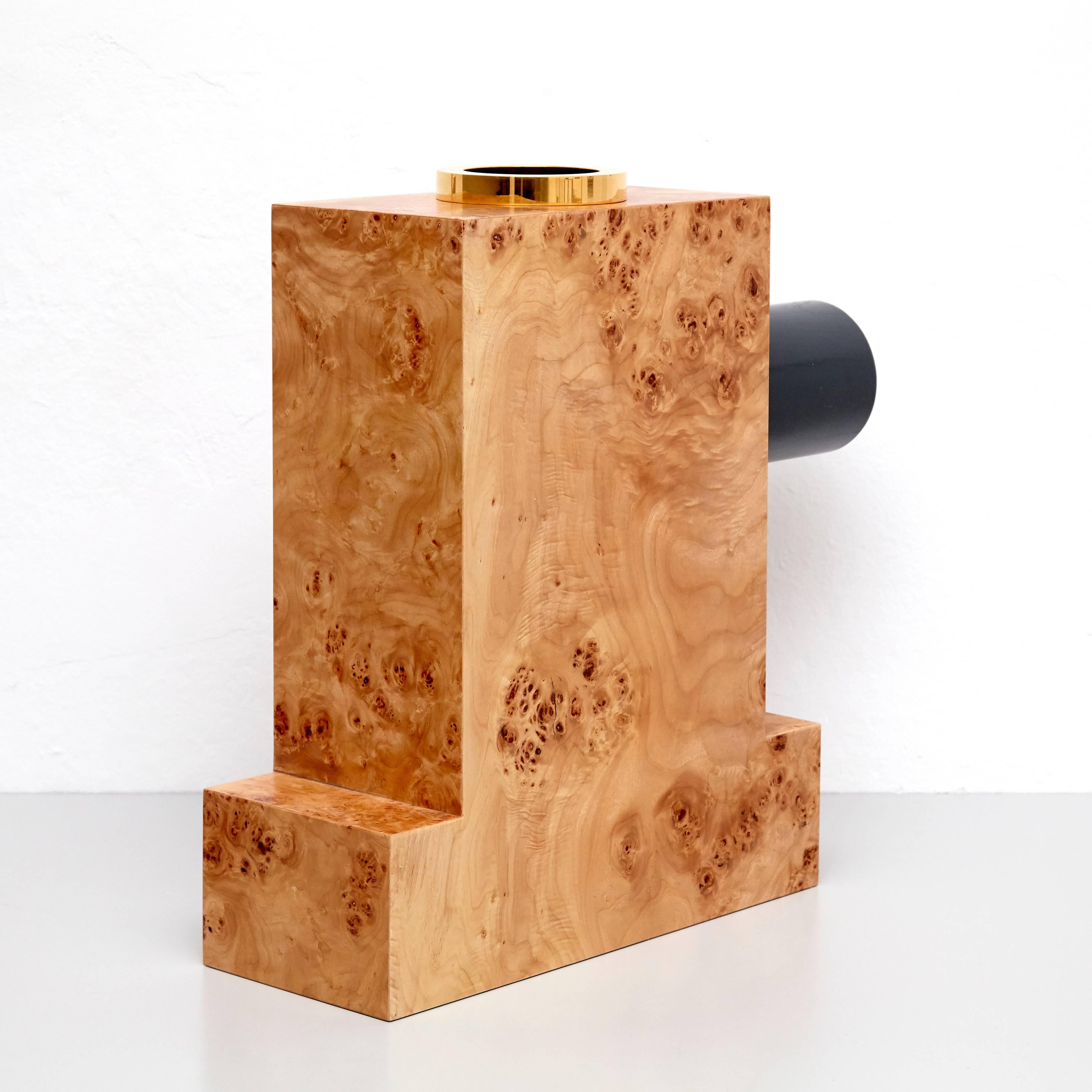 Modern Ettore Sottsass Twenty-Seven Woods for a Chinese Artificial Flower Vase K