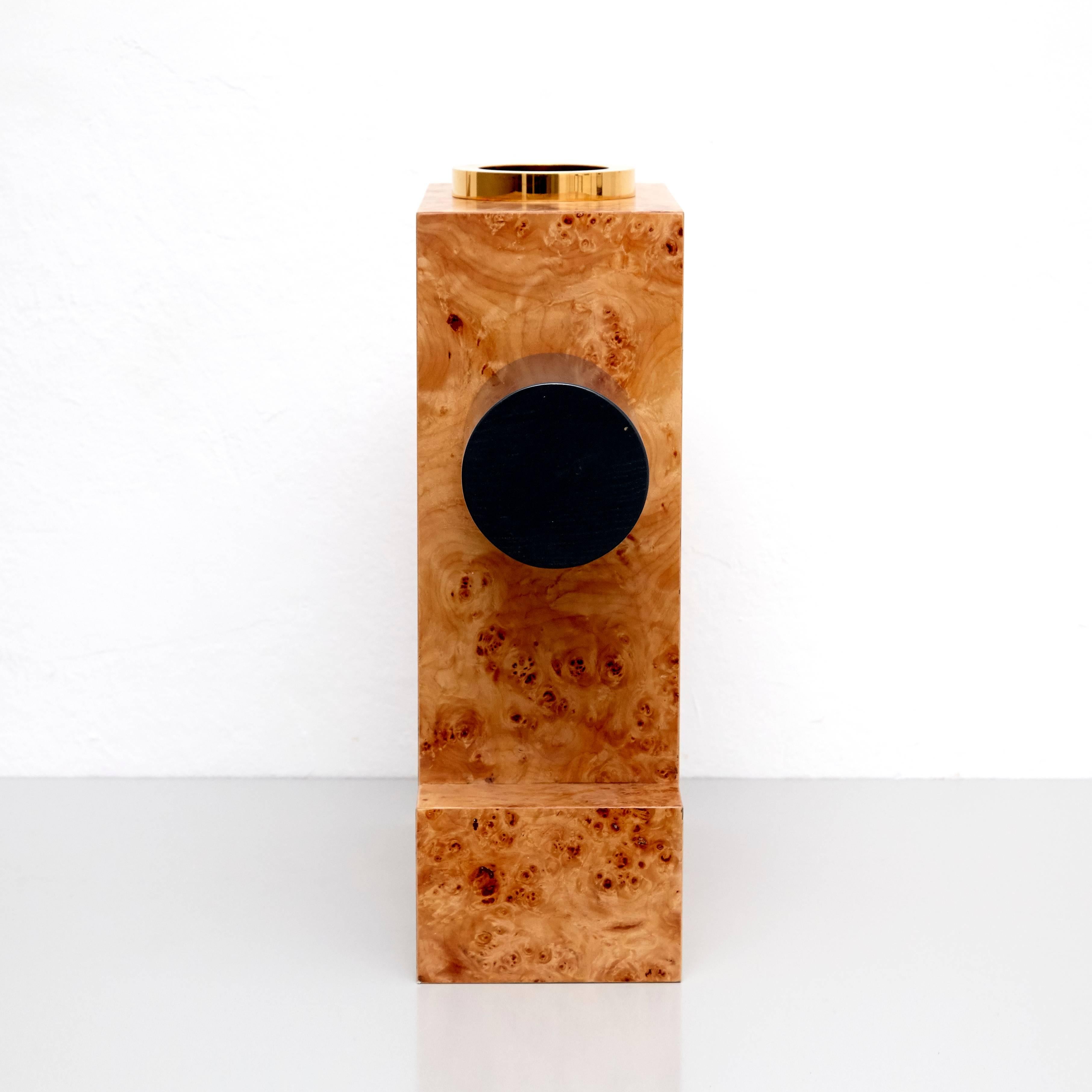 European Ettore Sottsass Twenty-Seven Woods for a Chinese Artificial Flower Vase K