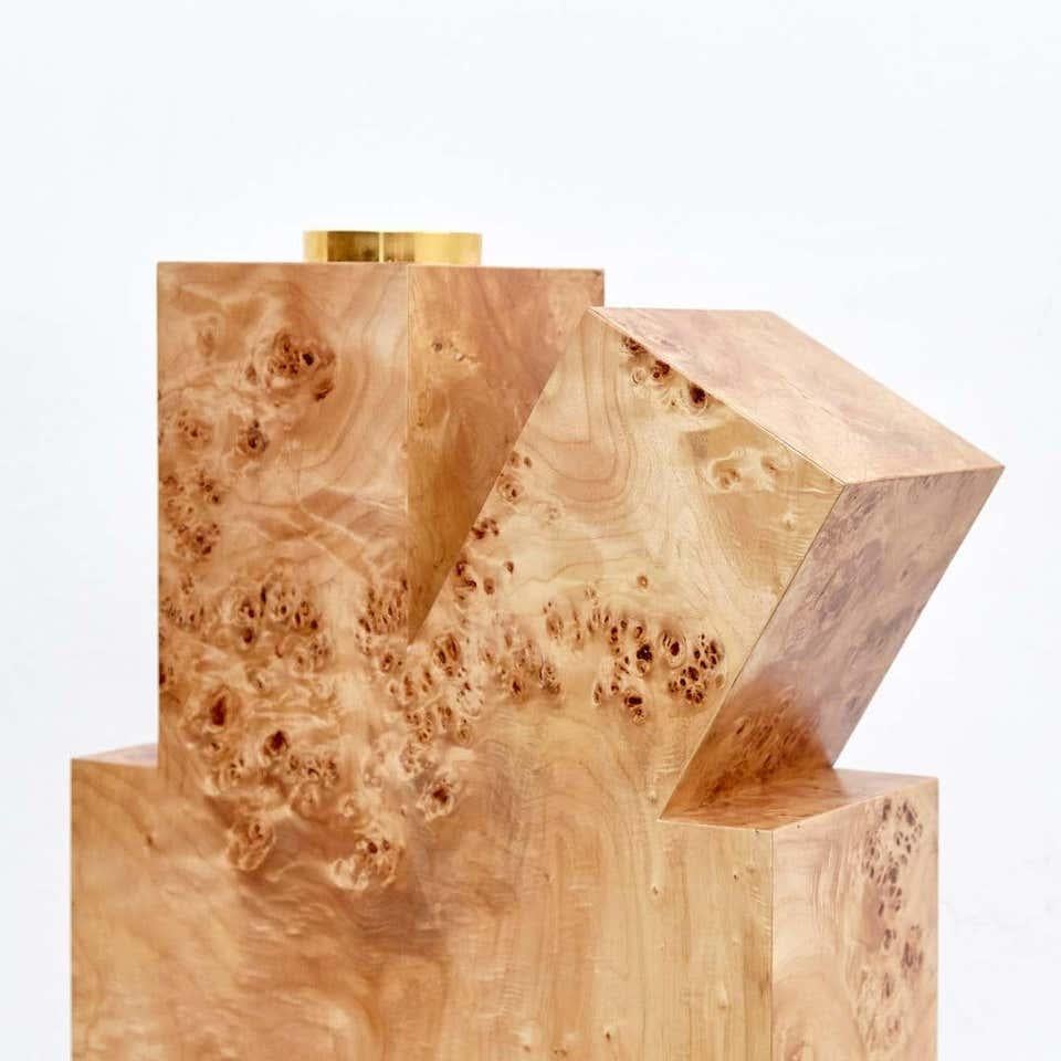 Moderne Ettore Sottsass Twenty-Seven Woods pour un vase à fleurs artificielles chinoises M