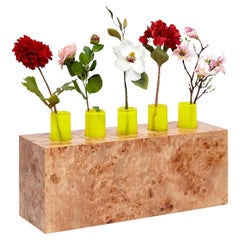 Ettore Sottsass Twenty-Seven Woods pour un vase à fleurs artificielles chinoises Z