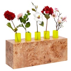 Ettore Sottsass Veintisiete maderas para un jarrón chino de flores artificiales Z