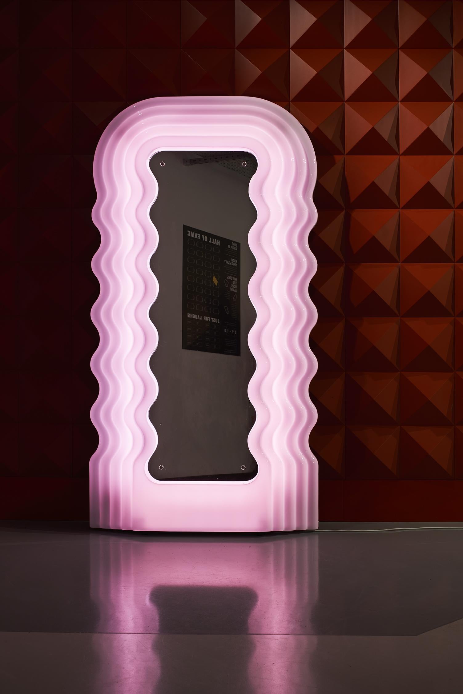 Italian Ultrafragola Mirror/Lamp by Ettore Sottsass for Poltronova, Italy For Sale