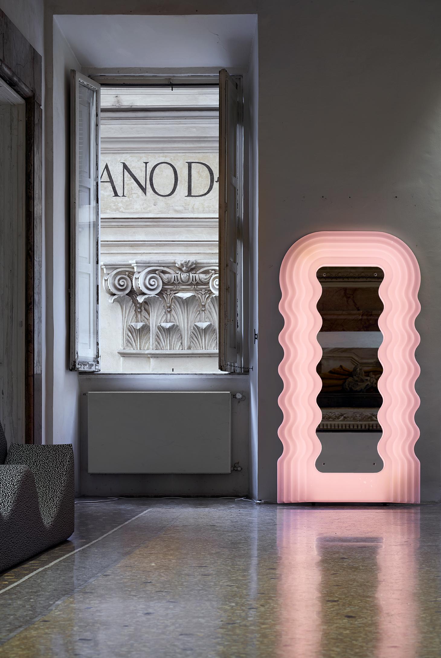 Contemporary Ultrafragola Mirror/Lamp by Ettore Sottsass for Poltronova, Italy For Sale