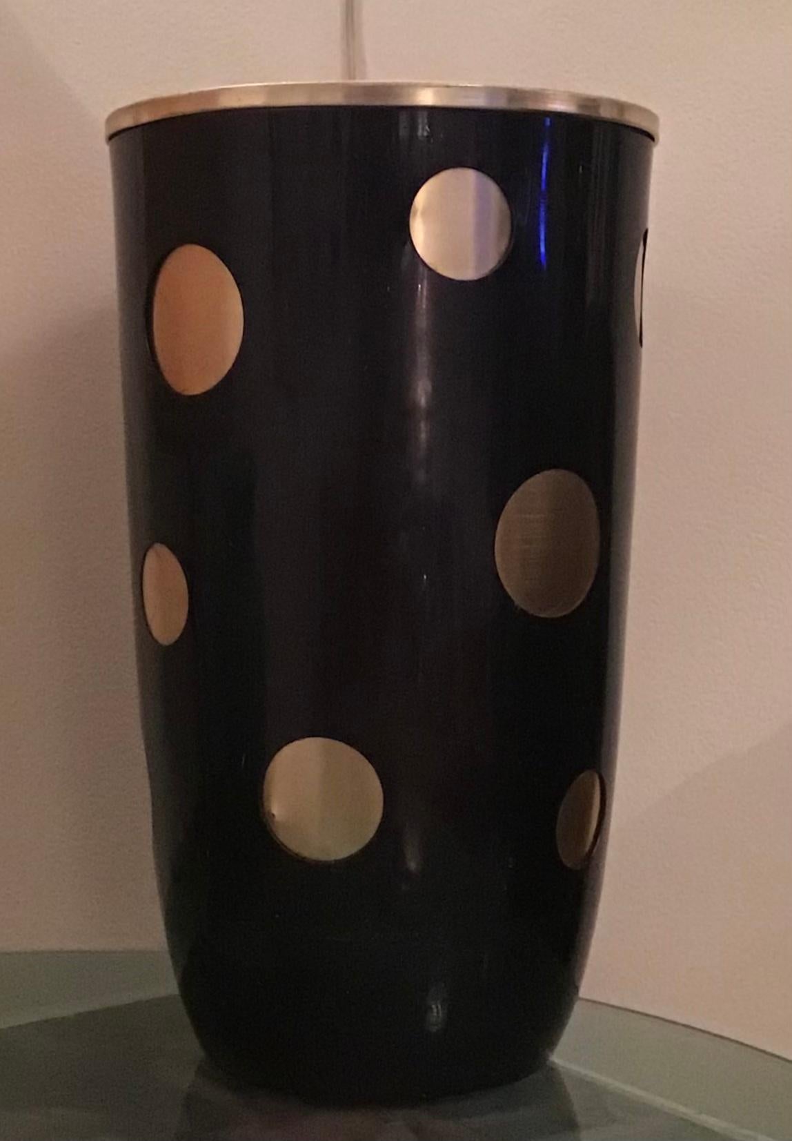 Mid-20th Century Ettore Sottsass Umbrella Stand Anodized Aluminum, 1955, Italy For Sale