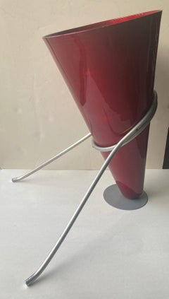 Ettore Sottsass Umbrella Stand by Rinnovel, Enameled Aluminum