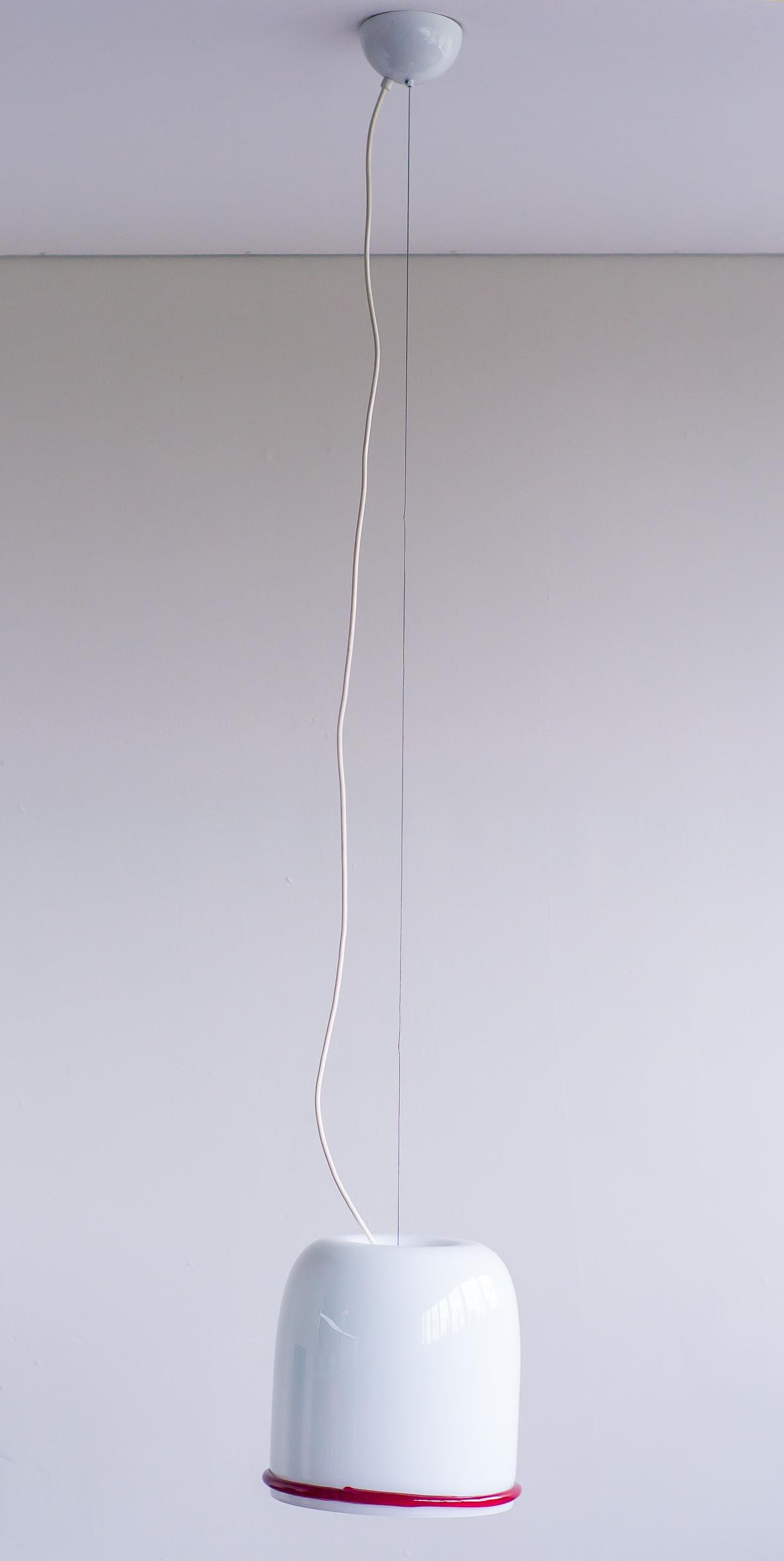 Mid-Century Modern Ettore Sottsass Vistosi Glass Pendant