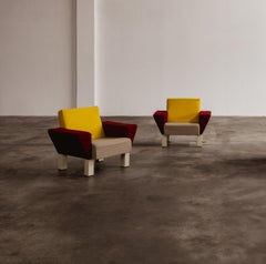 Ettore Sottsass “Westside” Armchairs for Knoll International, 1982, Set of 2