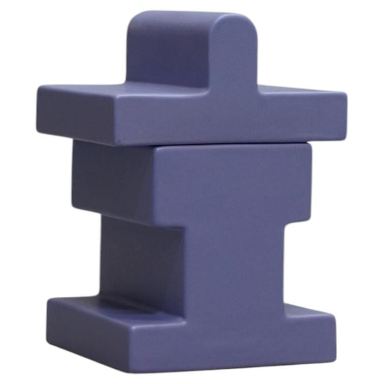 Ettore Sottsass Yantra Y25 Vase in Periwinkle Color for Design Centre, 1969
