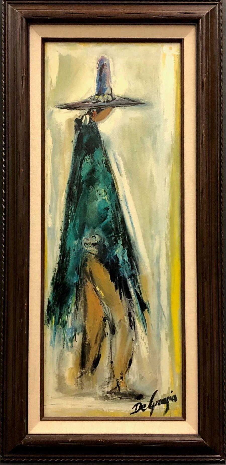 Navajo Bride and Groom-Individually Framed Diptych.  - Print by Ettore “Ted” DeGrazia