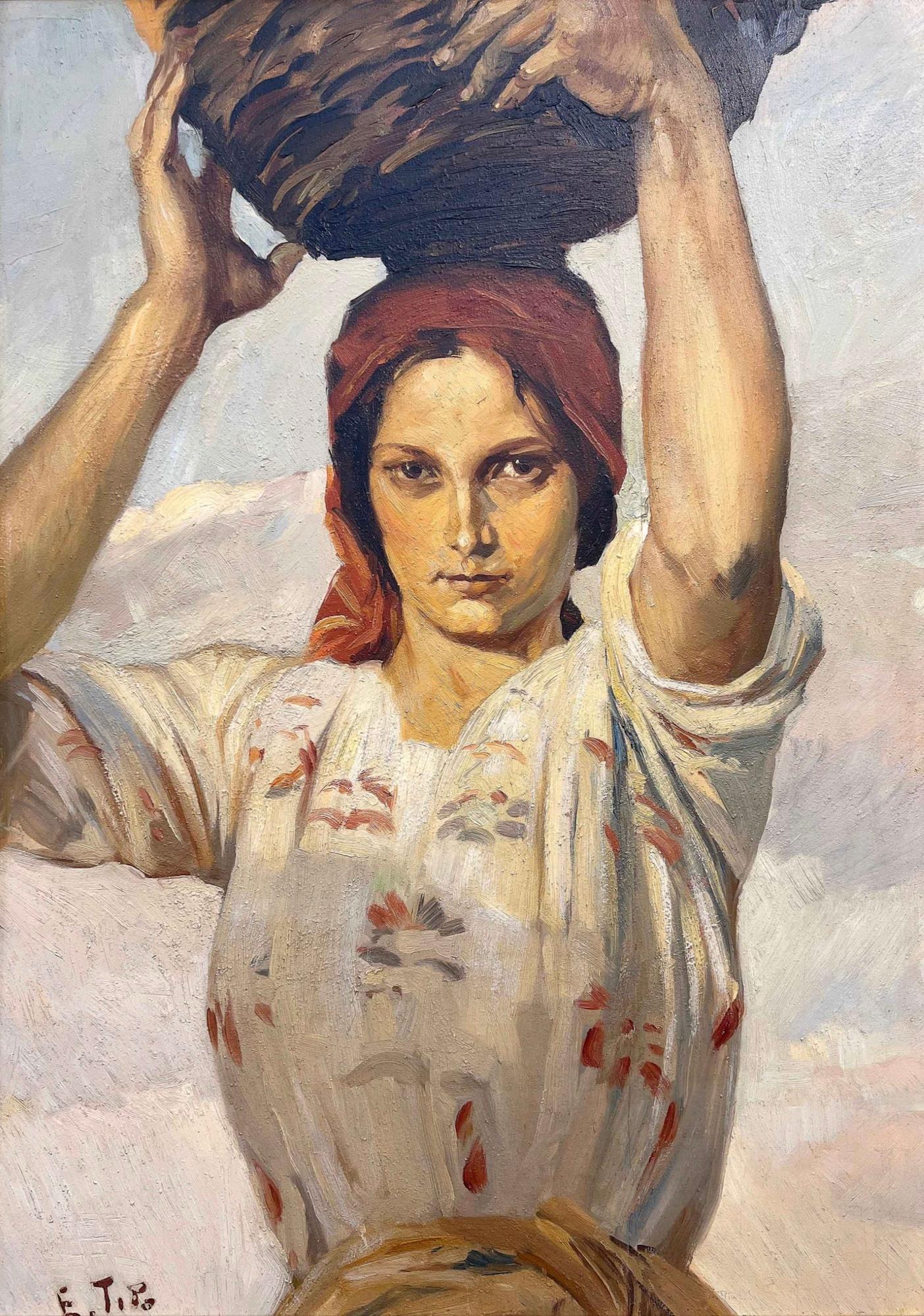Canefora  - Painting by Ettore Tito