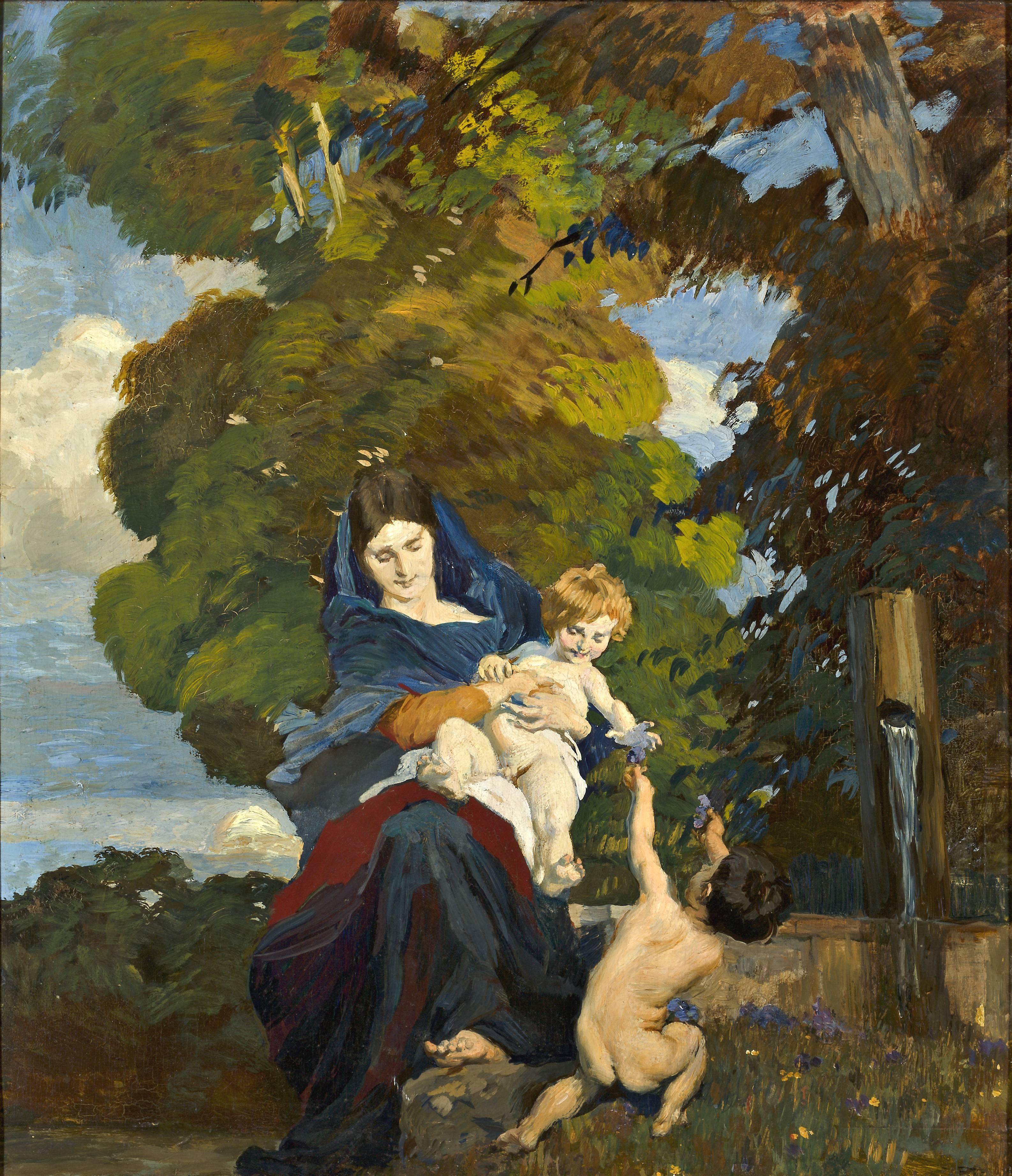Ettore Tito - Motherhood. Ettore Tito, 20th Century Italian Venice ...