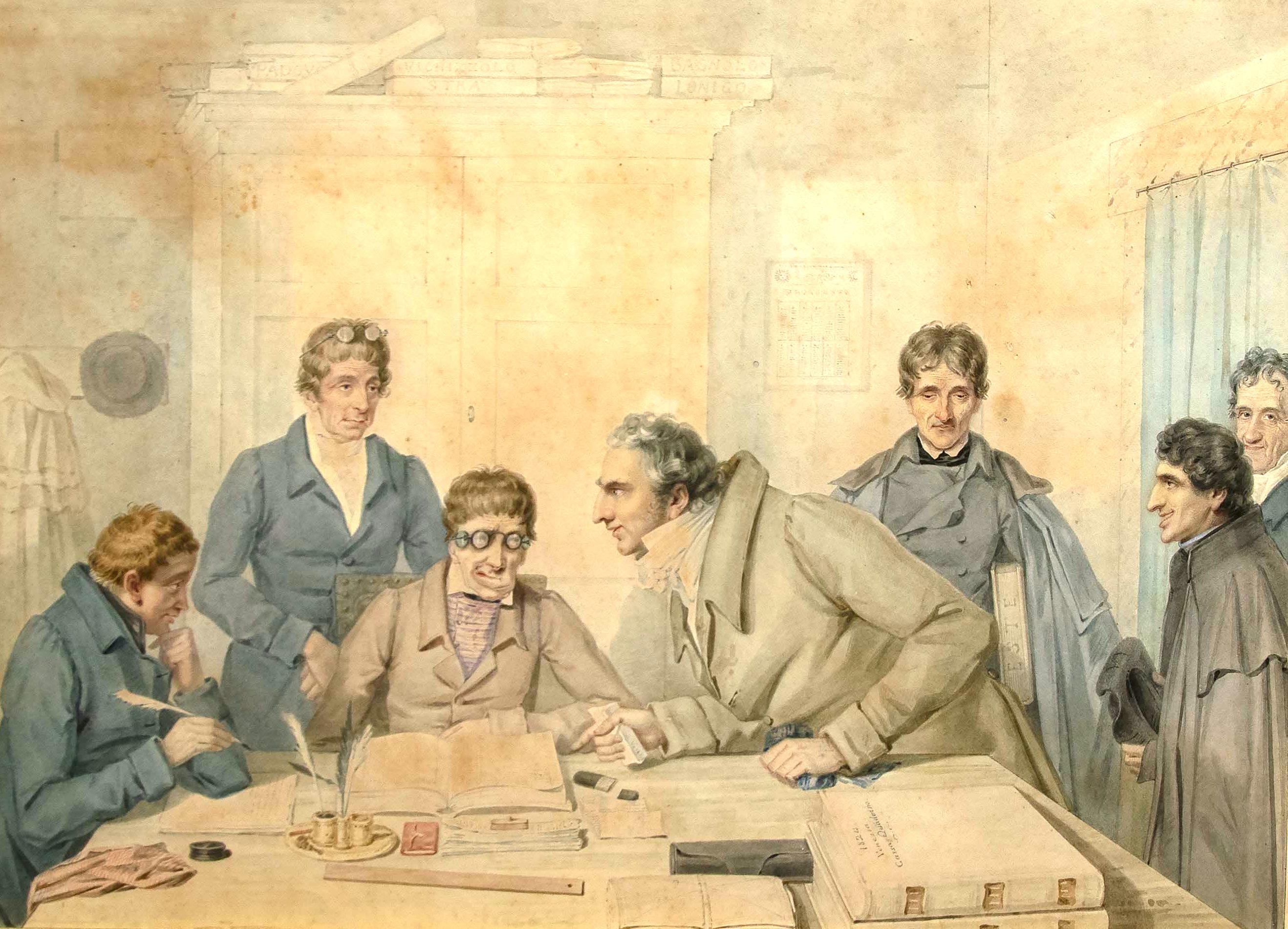 Couple of Ventian scenes is a beautiful original pair of gouache artworks realized in the XIX century attributed to Ettore Tito (1859-1941).

Signed on the lower margin Tito C.P. fece.

Includes a beautiful gilded frame (60.5 x 4 x 74.5 cm).

This