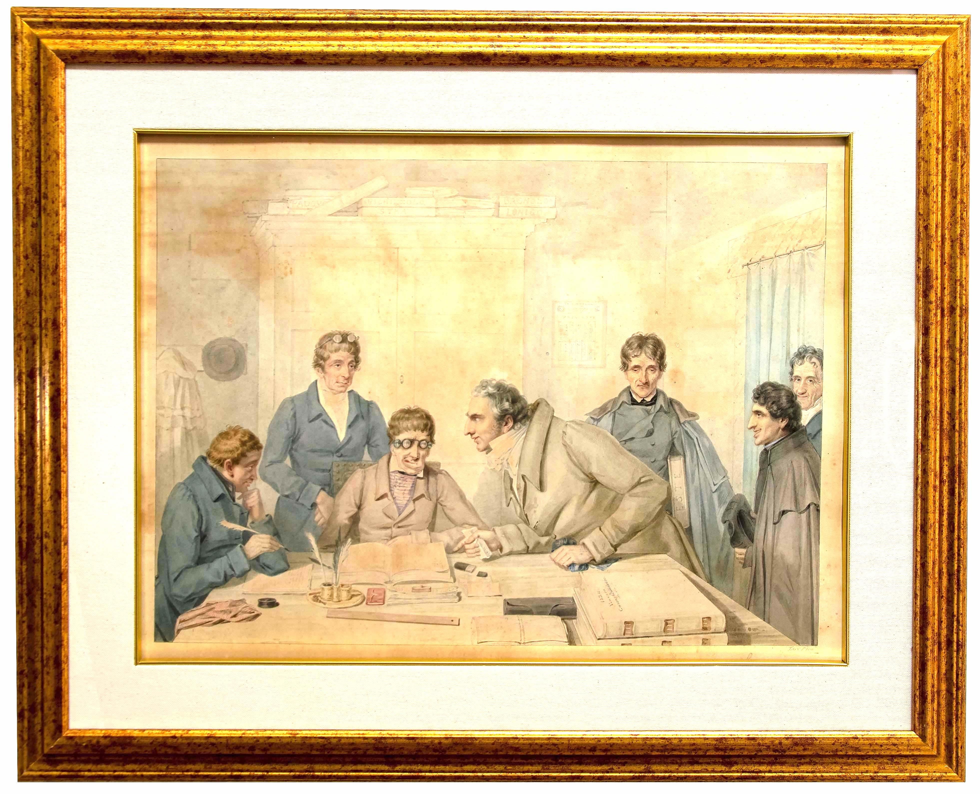 Pair of Venitian Scenes - Pair of Original Gouaches attr. to Ettore Tito For Sale 1