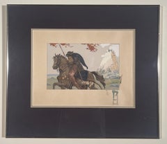 UNTITLED (KNIGHT AND DAMSEL ON HORSEBACK)