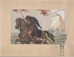 UNTITLED (KNIGHT AND DAMSEL ON HORSEBACK)