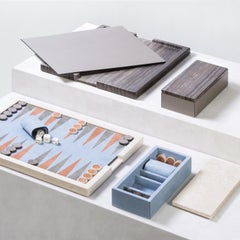 Ettore Travertino Marble Backgammon Board