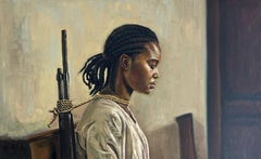 Green Smoke - 21° secolo, Contemporaneo, Figurativo, Ritratto, Realismo, Africa