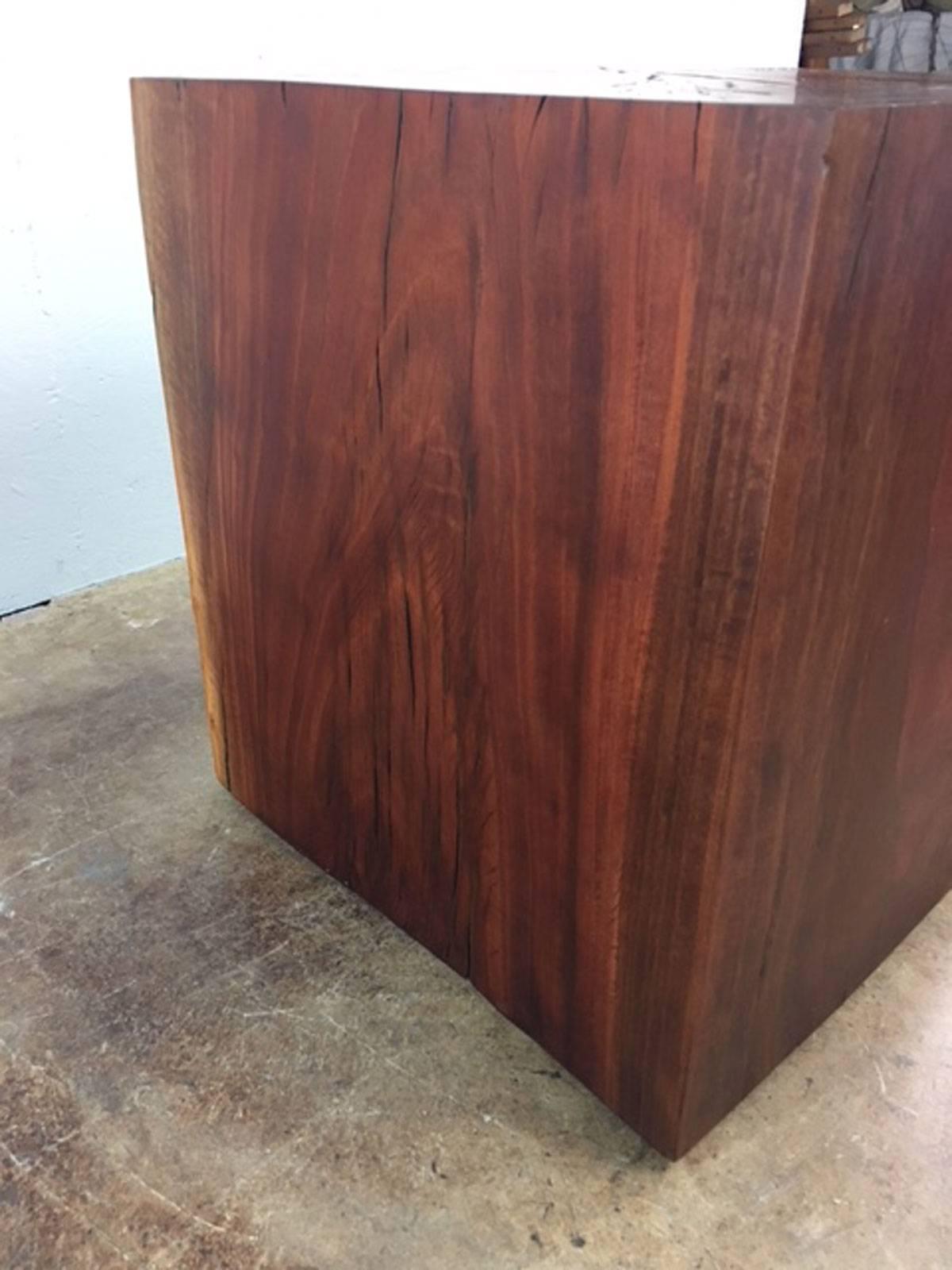 American Eucalyptus End Table or Art Display Pedestal For Sale