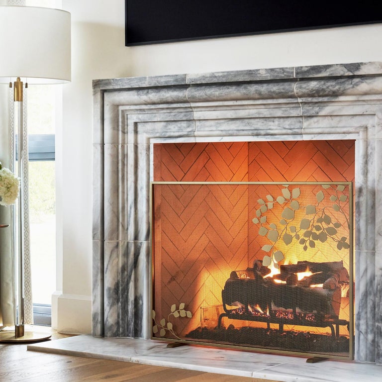 Eucalyptus Fireplace Screen For Sale at 1stDibs