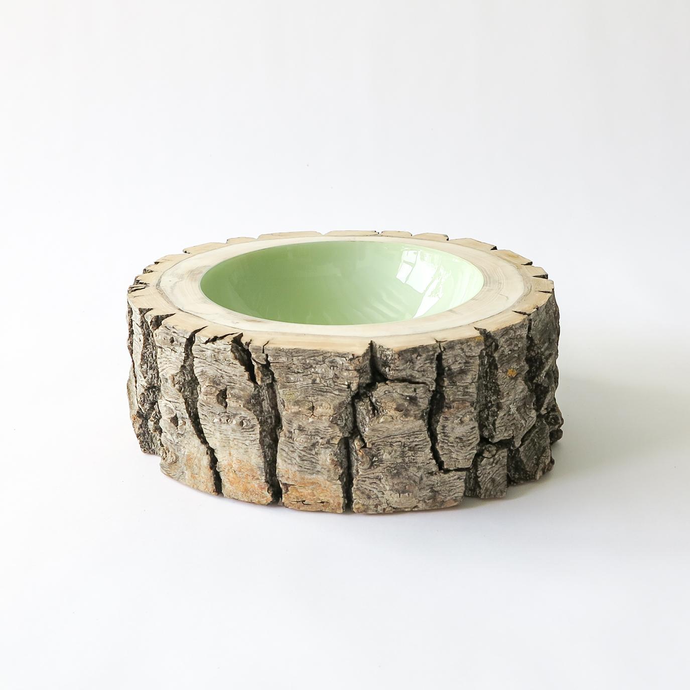 Woodwork Eucalyptus Size 10 Log Bowl by Loyal Loot Made to Order Made from Reclaimed Wood For Sale